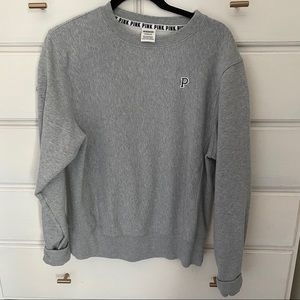 VS Pink College Varsity P Crew Sweatshirt